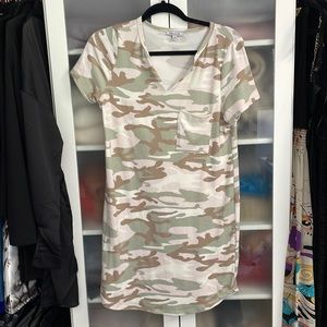 White Birch shirt dress